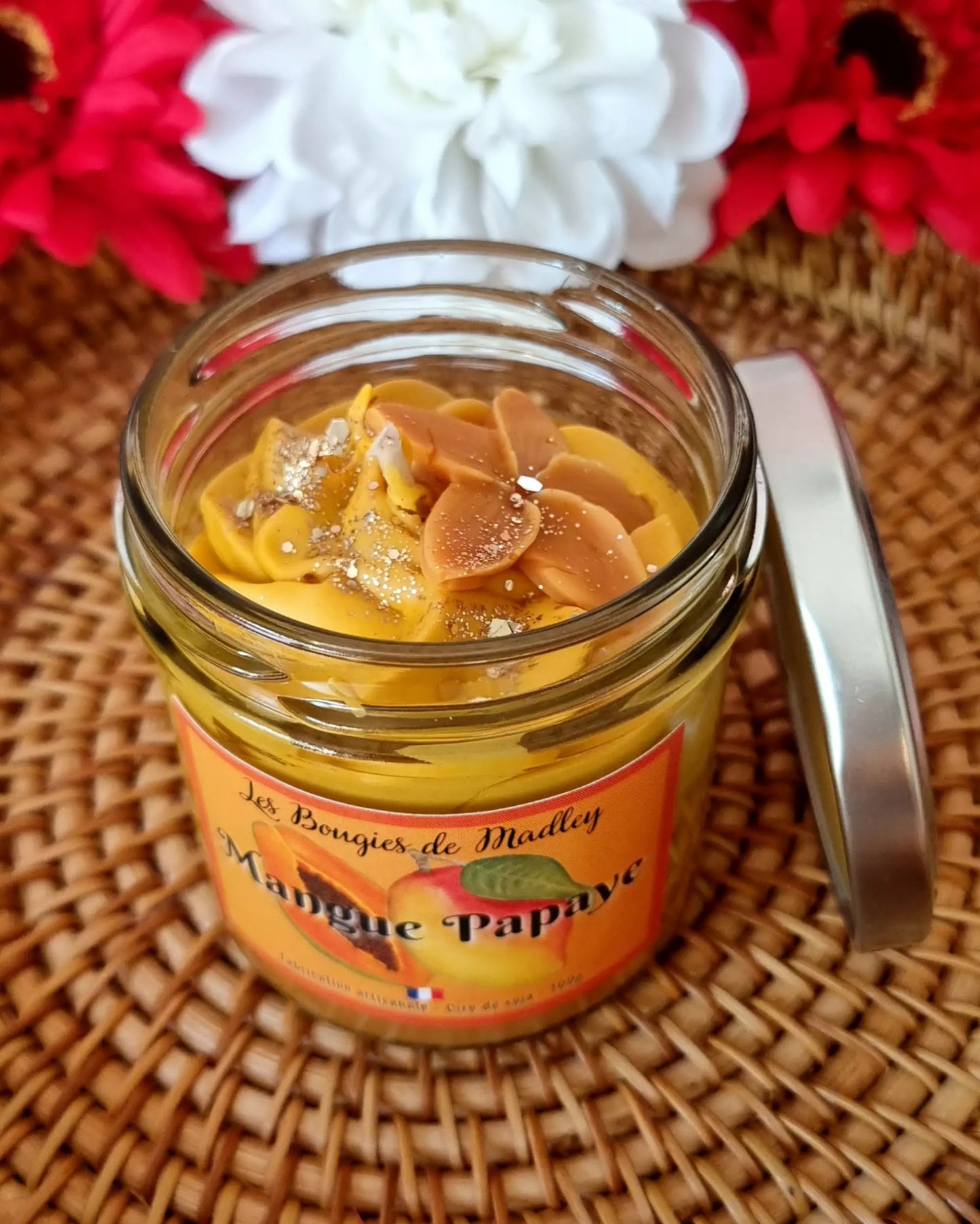 Bougie gourmande - Mangue Papaye