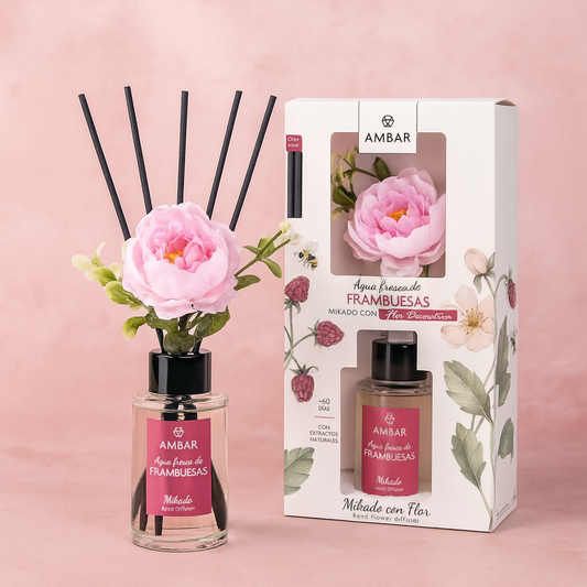 Fleur magique parfumé décorative - Framboise