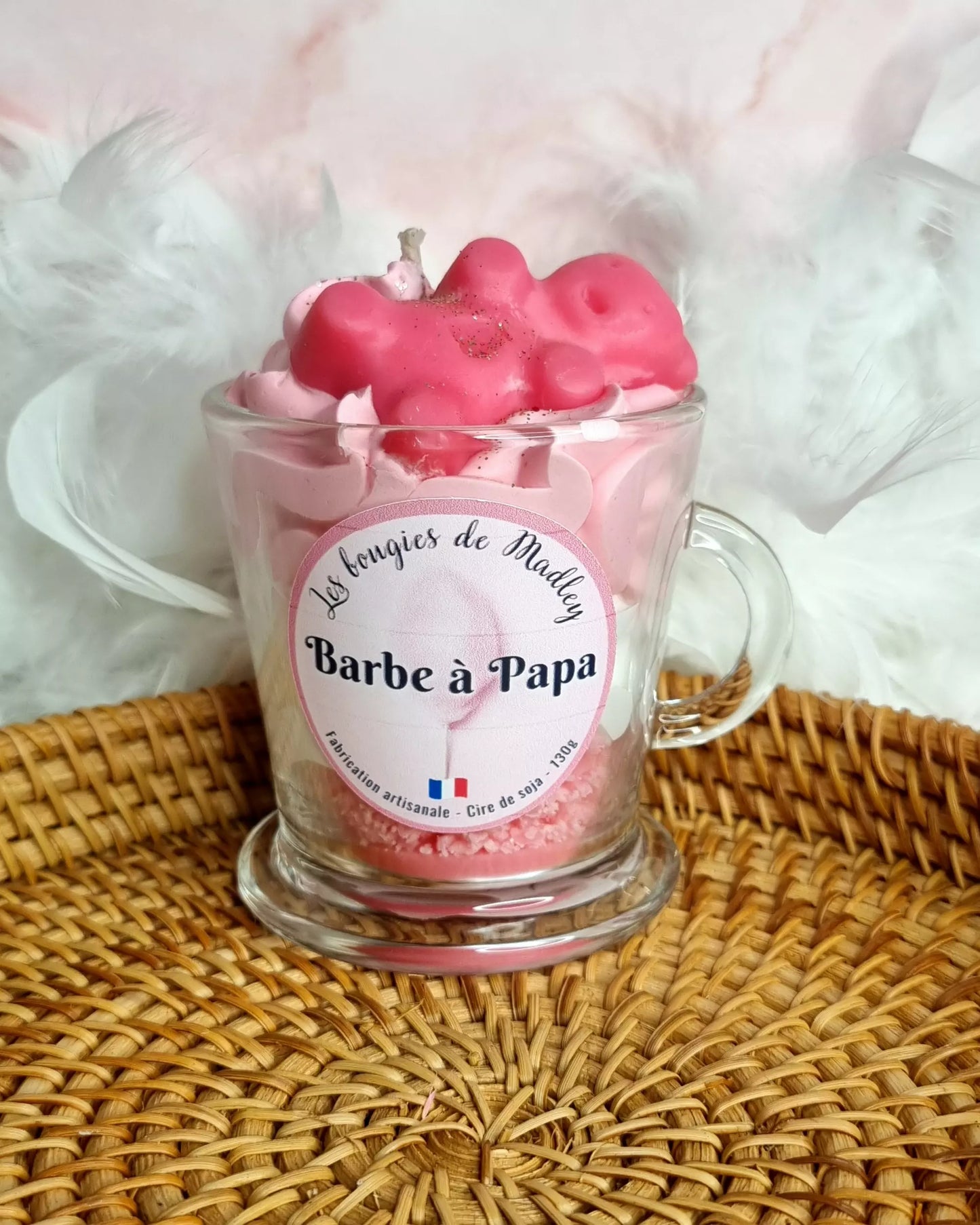 Bougie gourmande - Barbe à papa