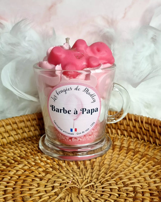 Bougie gourmande - Barbe à papa