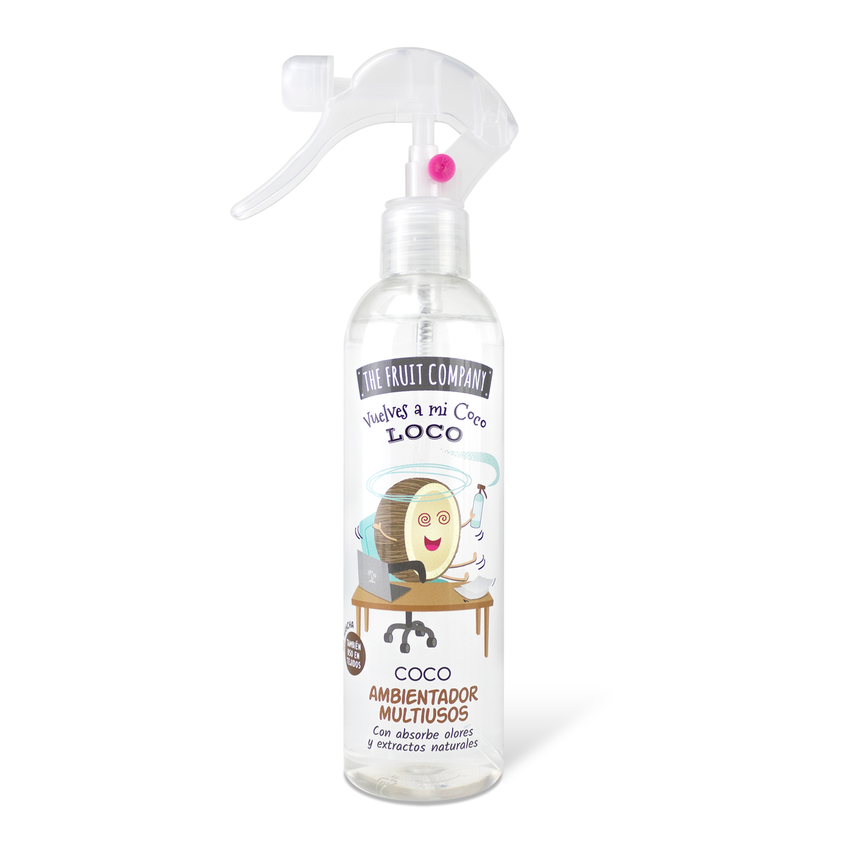 Spray d'ambiance maison, tissu et voiture - Noix de coco
