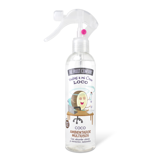 Spray d'ambiance maison, tissu et voiture - Noix de coco