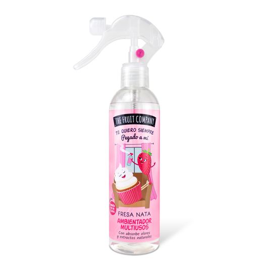 Spray d'ambiance maison, tissu et voiture - Crème de Fraise