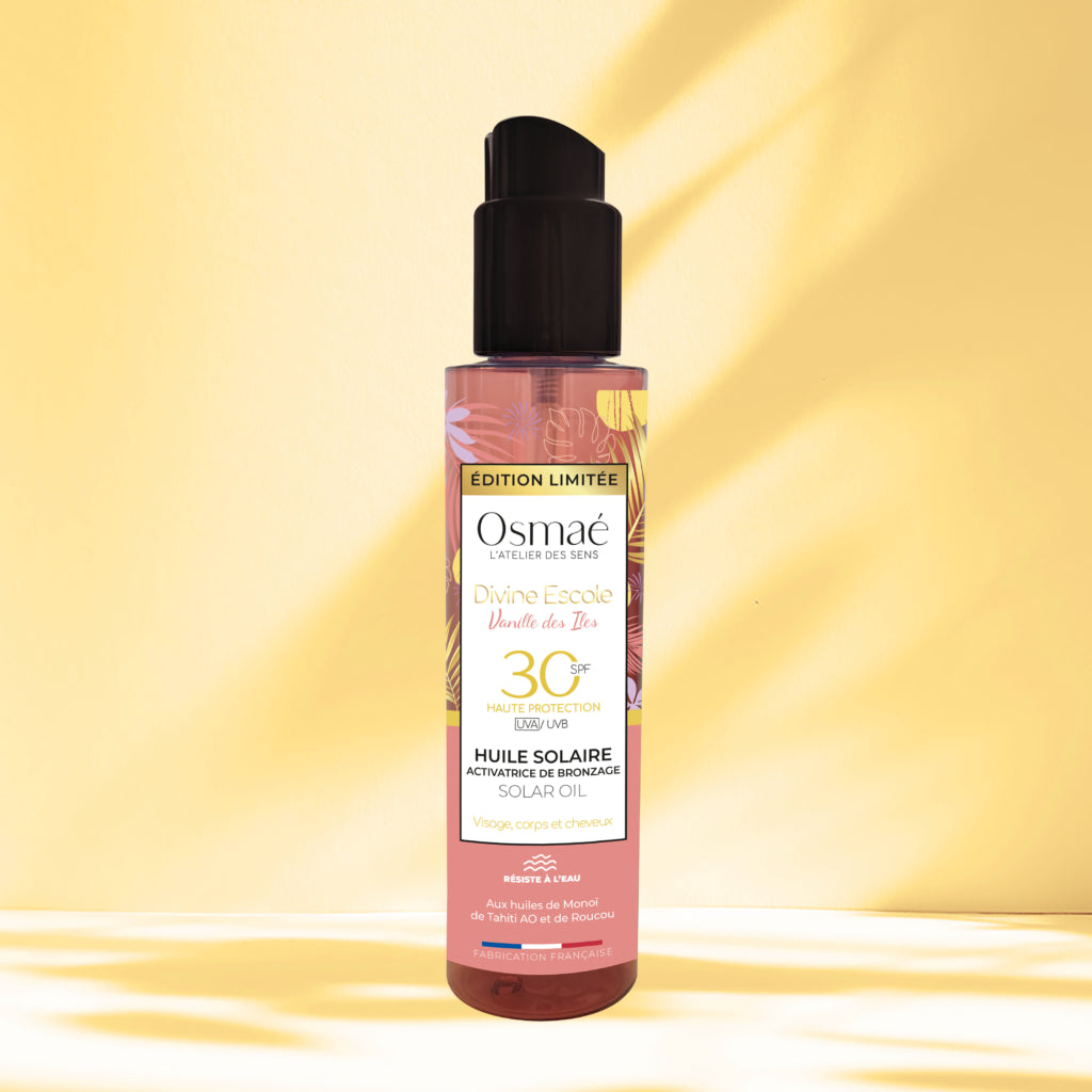 Huile solaire activatrice de bronzage - Vanille des îles