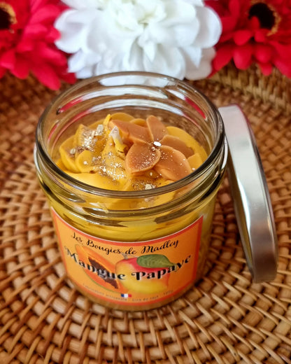 Bougie gourmande - Mangue Papaye