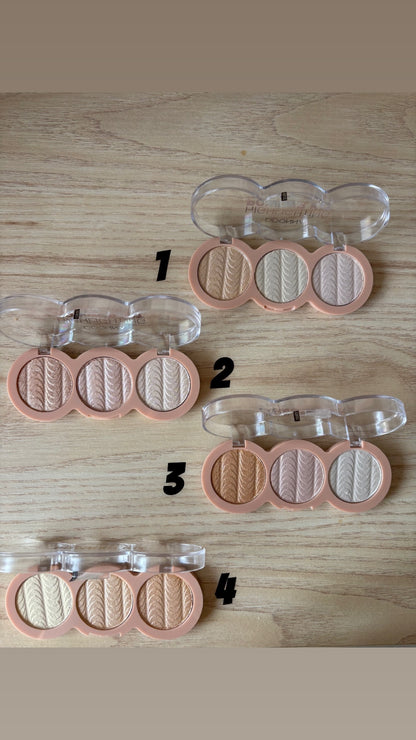 Palette highliter - 3 couleurs